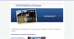 Desktop Screenshot of physiotherapie-fehmarn.info